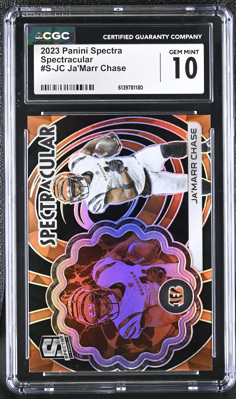 2023 Spectra #S-JC Ja'Marr Chase Spectracular 72/99 CGC 10-1
