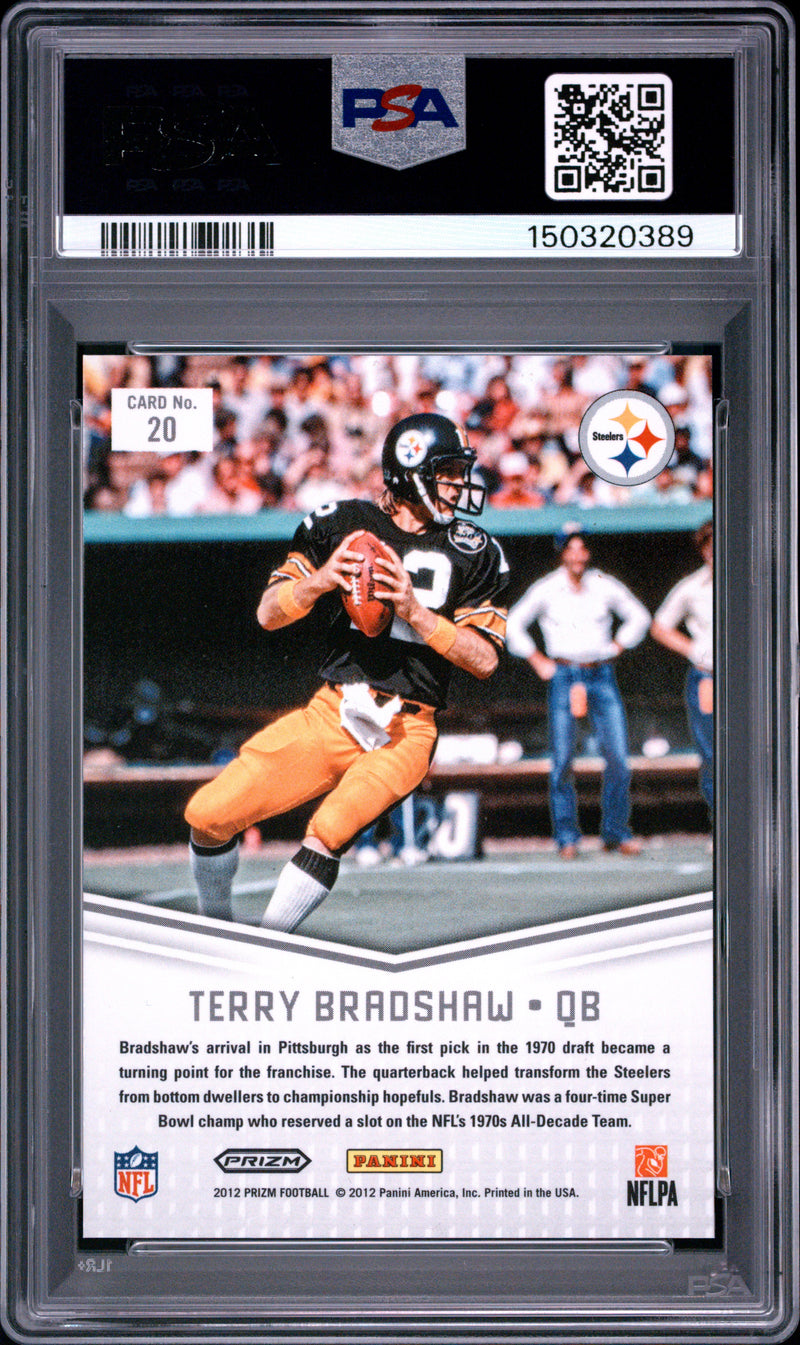 2012 Panini Prizm Decade Dominance #20 Terry Bradshaw Decade Dominance-Prizm PSA 9-2