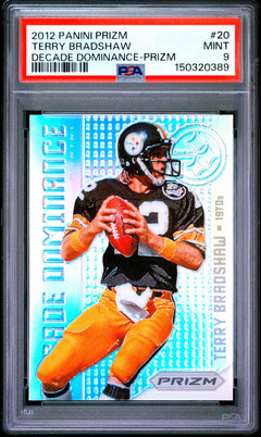 2012 Panini Prizm Decade Dominance #20 Terry Bradshaw Decade Dominance-Prizm PSA 9-1