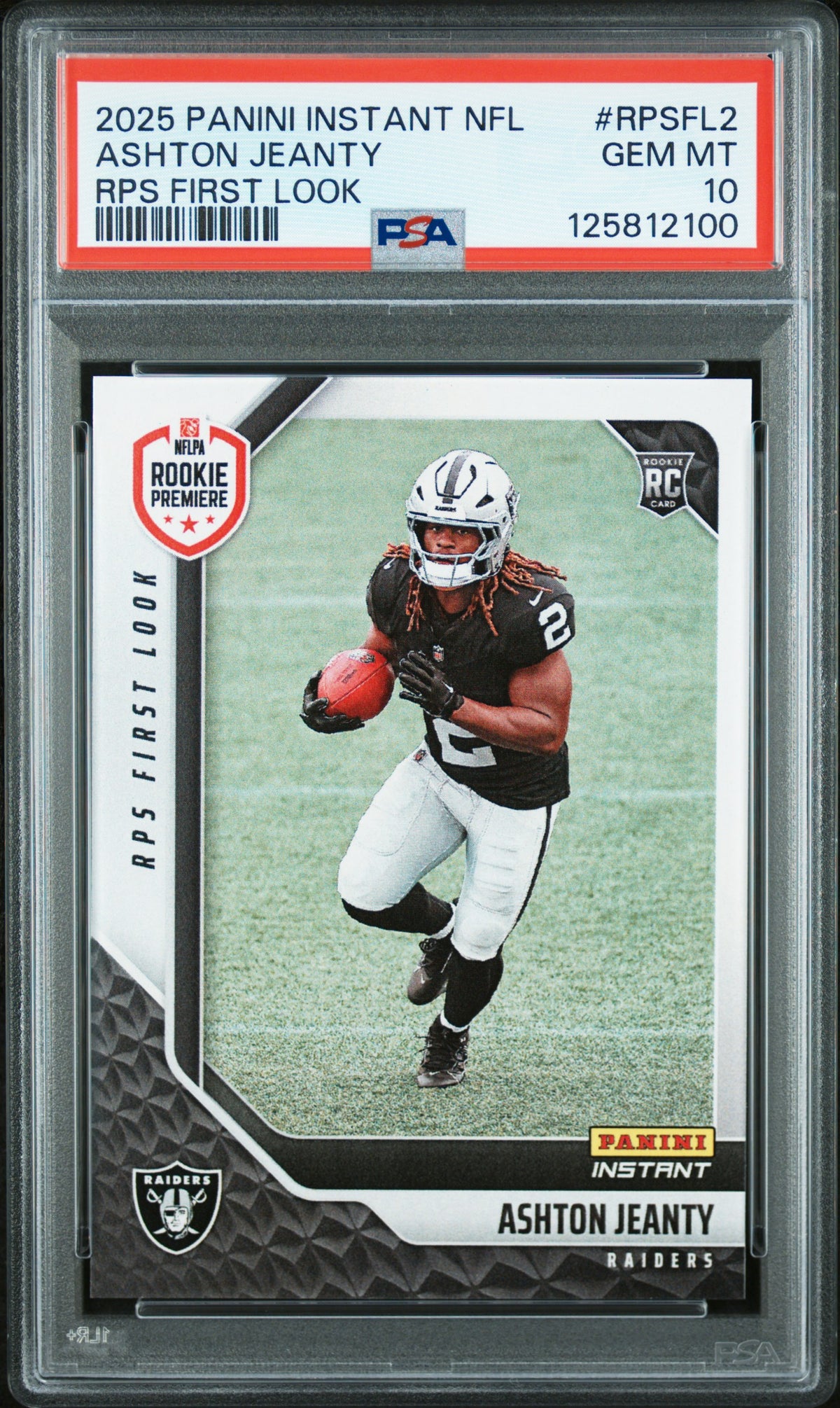 2025 Panini Instant Nfl Rps First Look #RPSFL2 Ashton Jeanty PSA 10-1