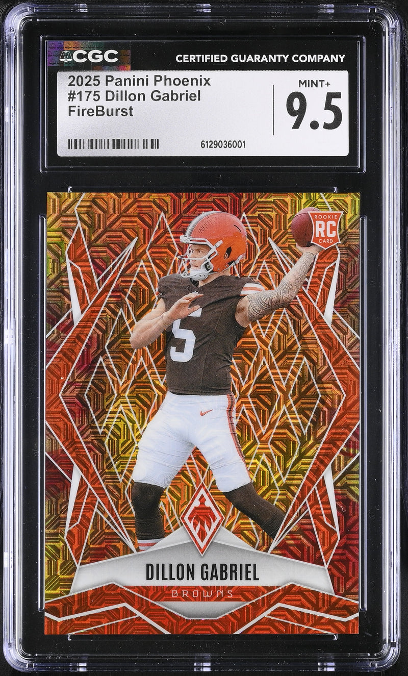 Dillon Gabriel FireBurst 136/350 2025 Phoenix #175 CGC 9.5-1