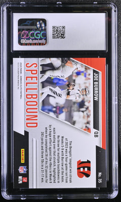 Joe Burrow 2024 Donruss Elite Green Spellbound #35 CGC 10-2