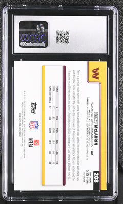 Terry McLaurin Refractor 2025 Chrome #208 CGC 10-2