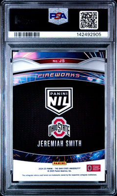 Jeremiah Smith 2024 Panini The Ohio State University Nil Fireworks #JS PSA 9-2