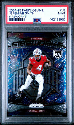 Jeremiah Smith 2024 Panini The Ohio State University Nil Fireworks #JS PSA 9-1