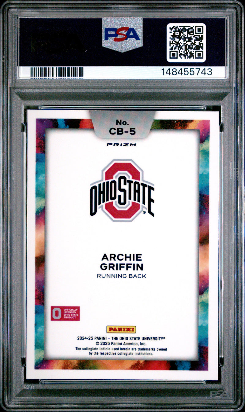 Archie Griffin 2024 Panini The Ohio State University Nil Color Blast #CB-5 PSA 10-2