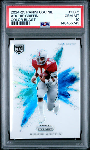 Archie Griffin 2024 Panini The Ohio State University Nil Color Blast #CB-5 PSA 10