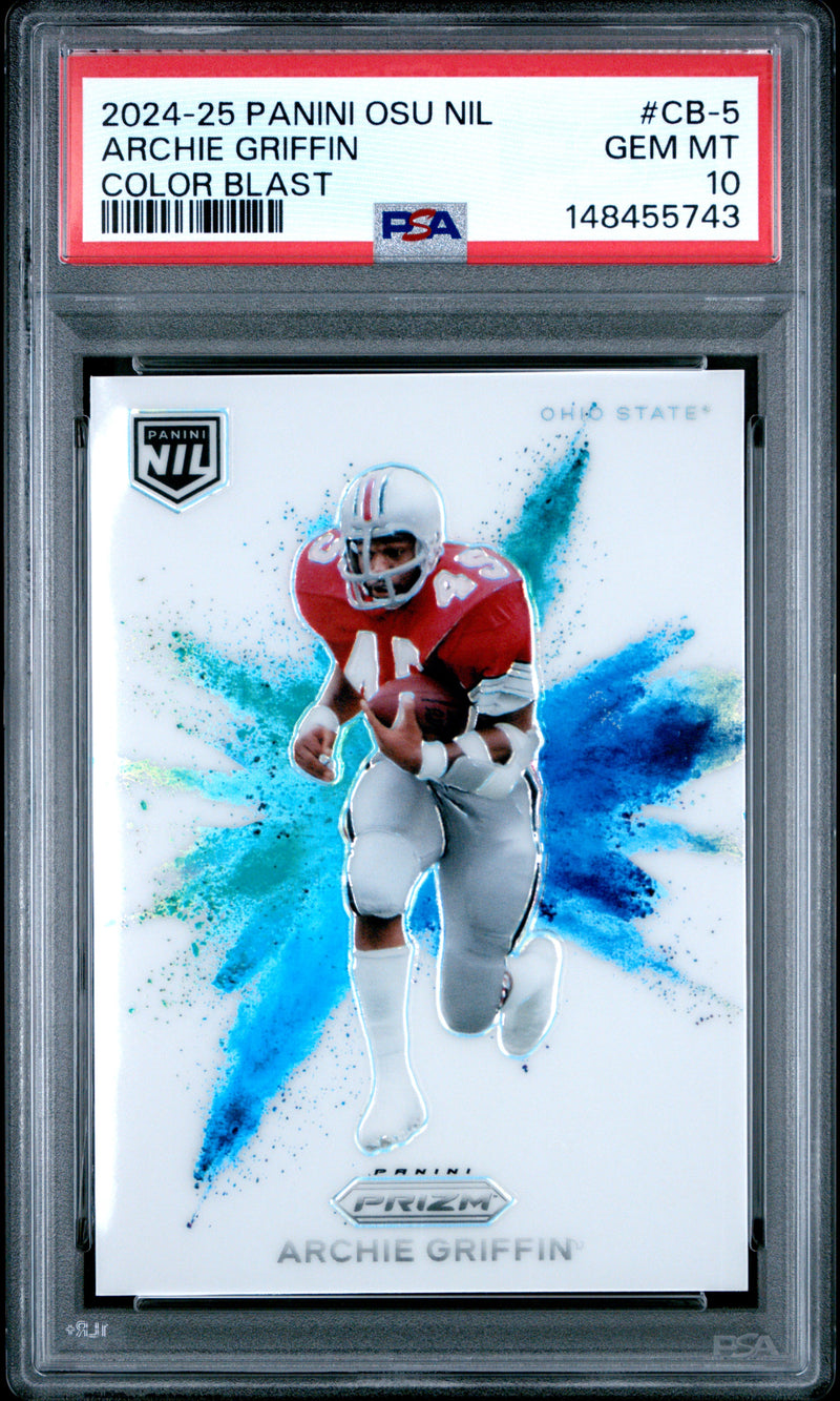 Archie Griffin 2024 Panini The Ohio State University Nil Color Blast #CB-5 PSA 10-1
