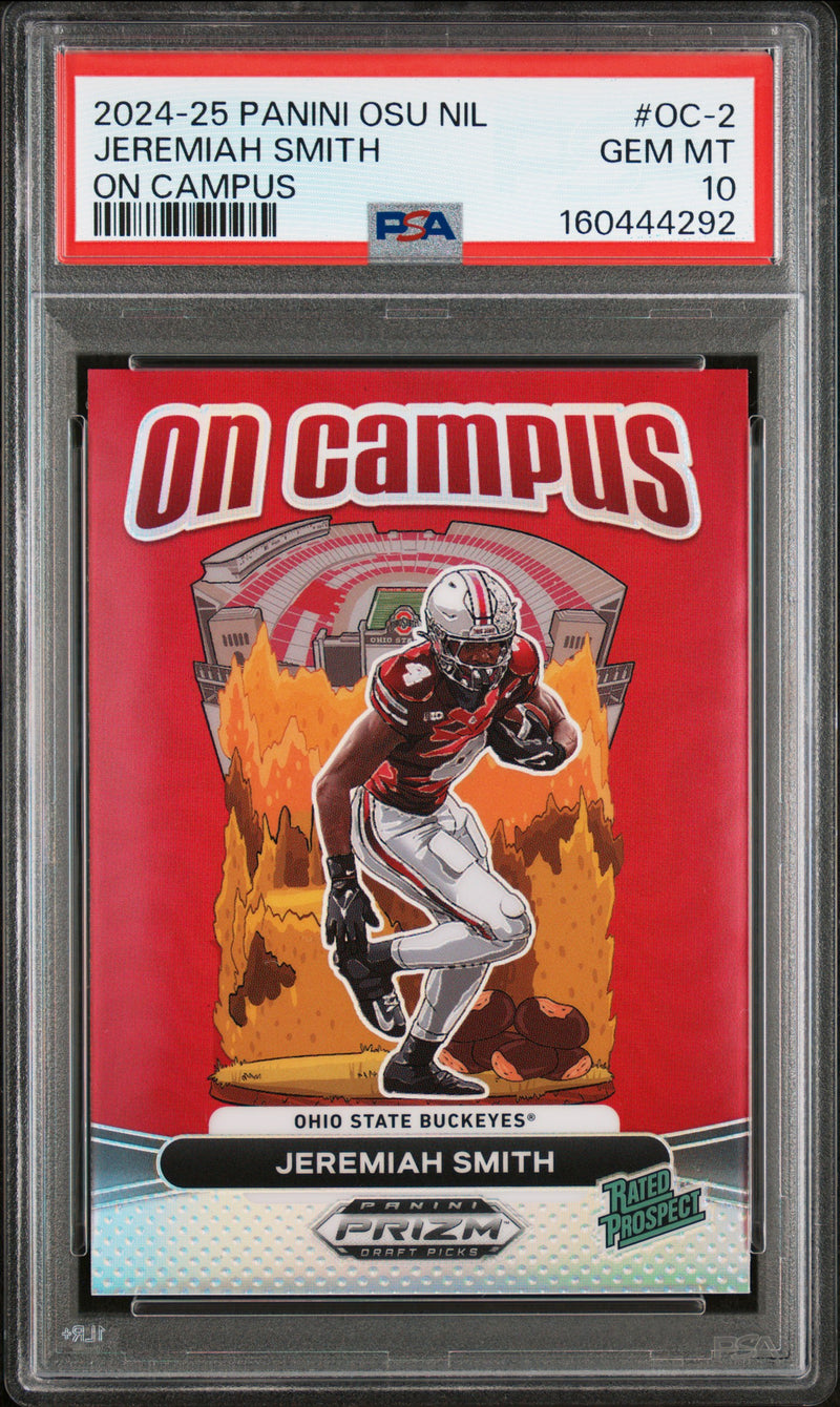 Jeremiah Smith 2024 Panini The Ohio State University Nil On Campus #OC-2 PSA 10-1
