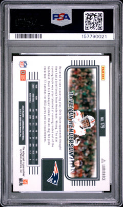Treveyon Henderson 2025 Panini Luminance Autograph 156/700 #179 PSA 10-2