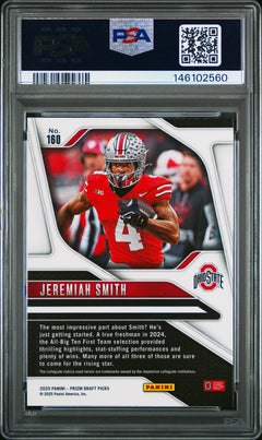 Jeremiah Smith 2025 Panini Prizm Draft Picks #160 PSA 10-2