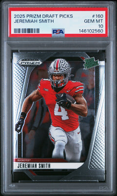 Jeremiah Smith 2025 Panini Prizm Draft Picks #160 PSA 10-1