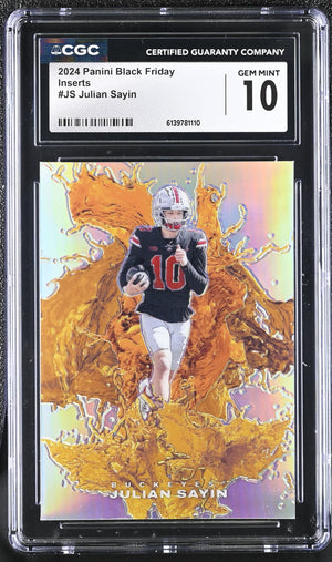 Julian Sayin 2024 Black Friday Inserts Splash Of Color 60/99 #JS CGC 10