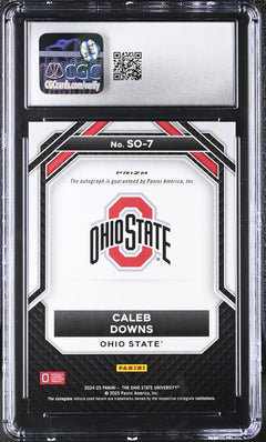 Caleb Downs 2024-25 Ohio State Prizm Student Orientation Autos #SO-7 CGC 9.5 Auto 10-2