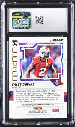 Caleb Downs Next Era NIL Autographs #NEN-CDO CGC 10 Auto 10-2