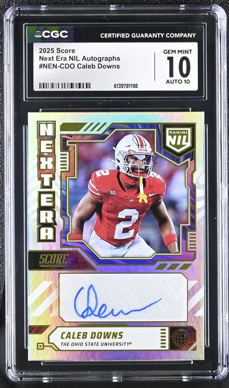 Caleb Downs Next Era NIL Autographs #NEN-CDO CGC 10 Auto 10-1