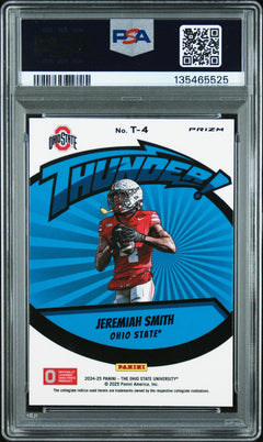 Jeremiah Smith 2024 Panini The Ohio State University Nil Thunder #T-4 PSA 9-2