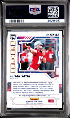 Julian Sayin 2025 Panini Score Next Era Nil Autographs #NENJSA PSA 9-2