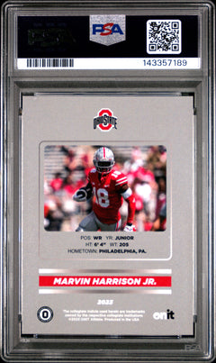 Marvin Harrison Jr. 2023 Onit Ohio State University Nil Signature Series 264/400 PSA 10-2
