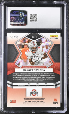 Garrett Wilson Red 2023 Mosaic Draft Picks 59/99 #74-2