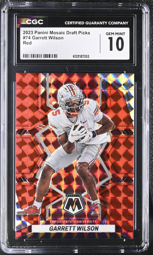 Garrett Wilson Red 2023 Mosaic Draft Picks 59/99 #74