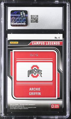 Archie Griffin Blue 2024-25 Ohio State Contenders Campus Legends 15/25 #4 CGC 9-2