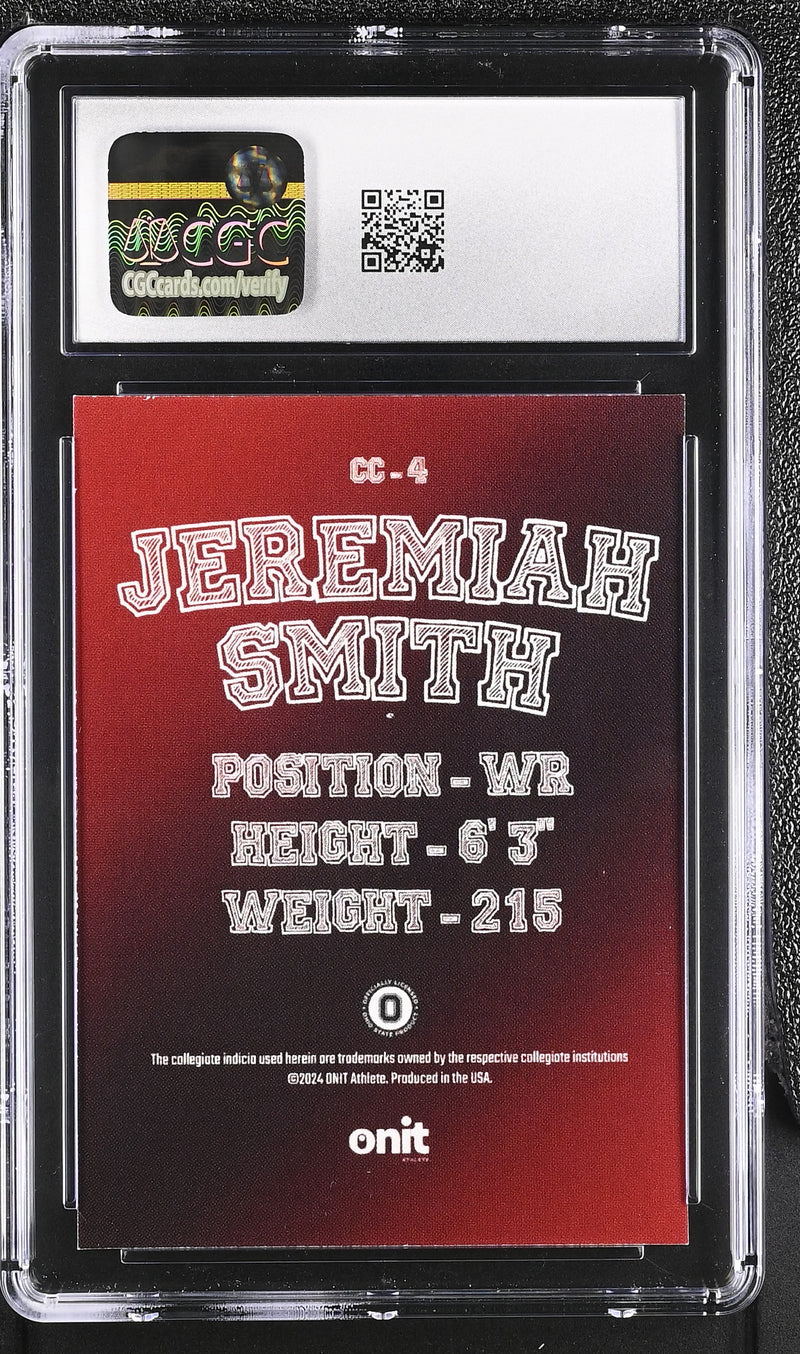 Jeremiah Smith 2024 Ohio State Buckeyes College Colors #CC-4 CGC 9.5-2