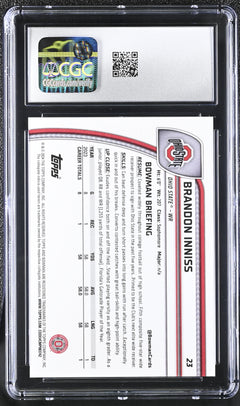 Brandon Inniss Orange 2024 University Sapphire 18/25 #23 CGC 10-2