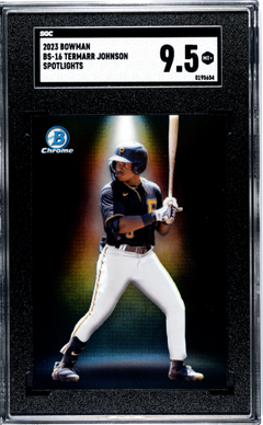 Termarr Johnson 2023 Bowman Chrome Spotlights SSP SGC 9.5-1