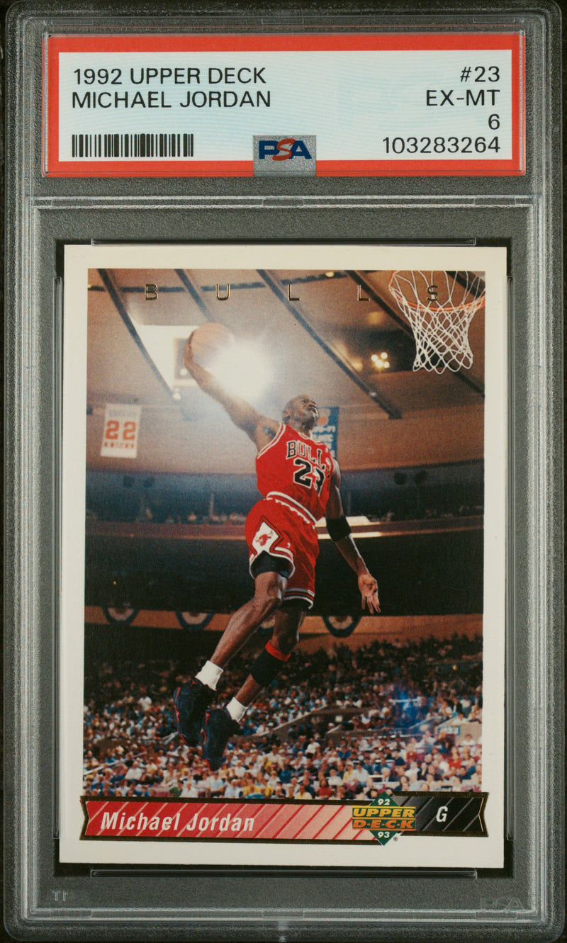 Michael Jordan 1992-93 Upper Deck #23 PSA 6-1