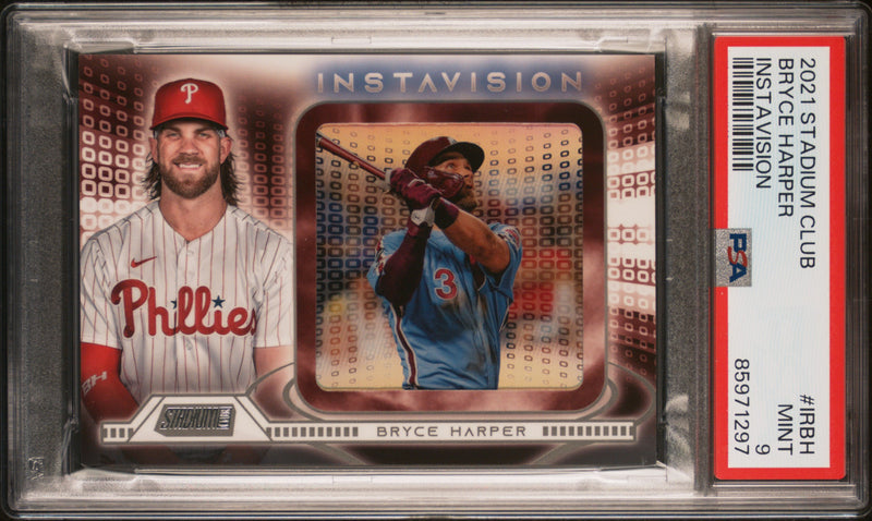 Bryce Harper 2021 Topps Stadium Club Instavision PSA 9-1