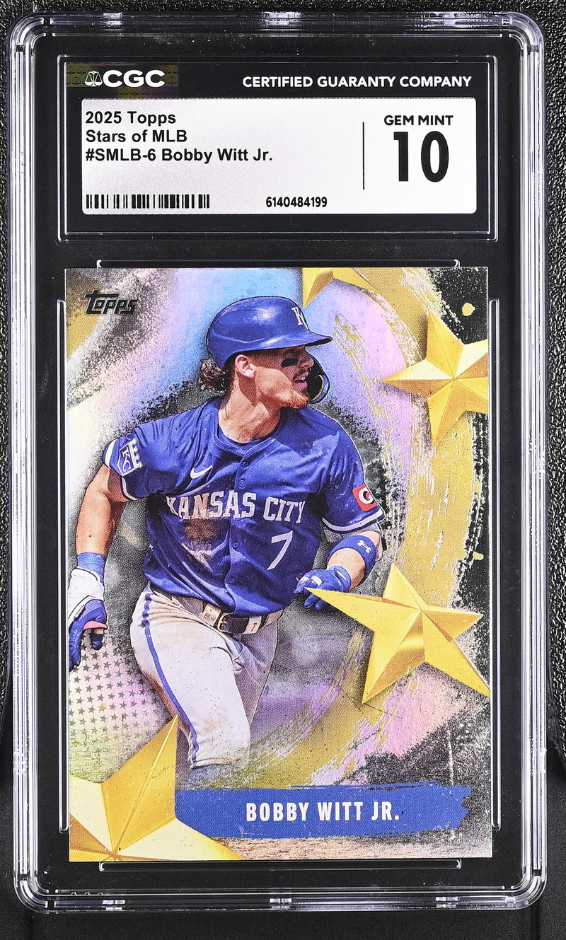 Bobby Witt Jr 2025 Topps Stars Of MLB CGC 10-1