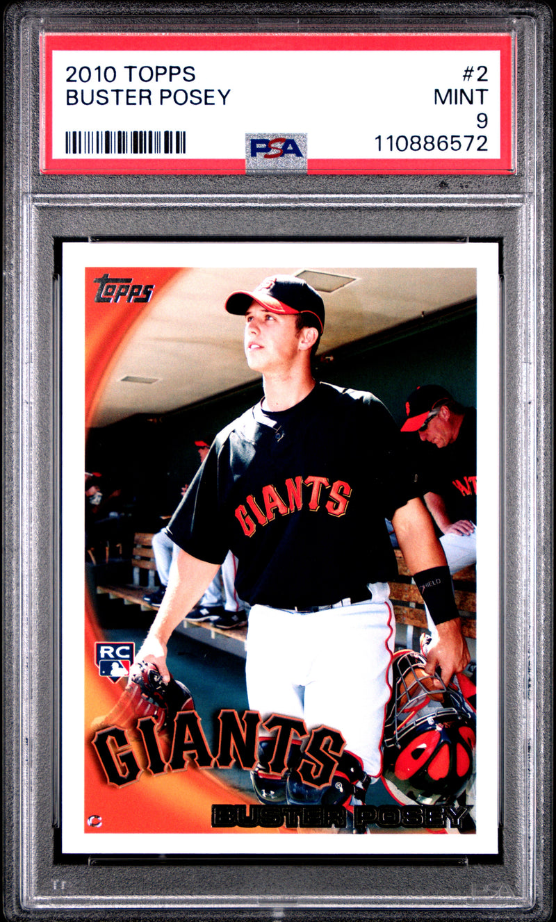 Buster Posey RC 2010 Topps Rookie #2 PSA 9-1