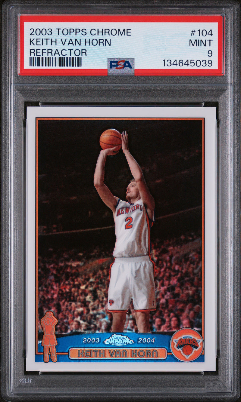 Keith Van Horn 2003-04 Topps Chrome Refractor #104 PSA 9-1