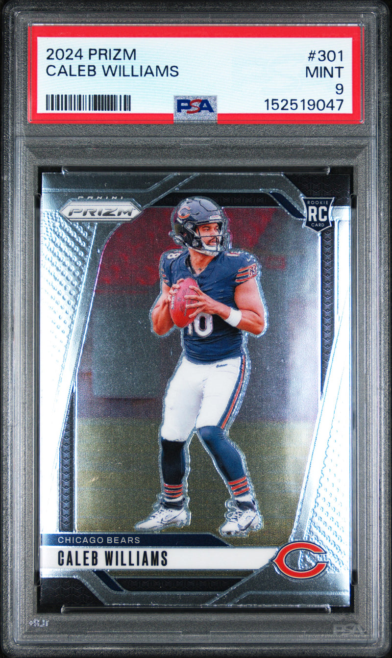 Caleb Williams RC 2024 Panini Prizm Rookie #301 PSA 9-1
