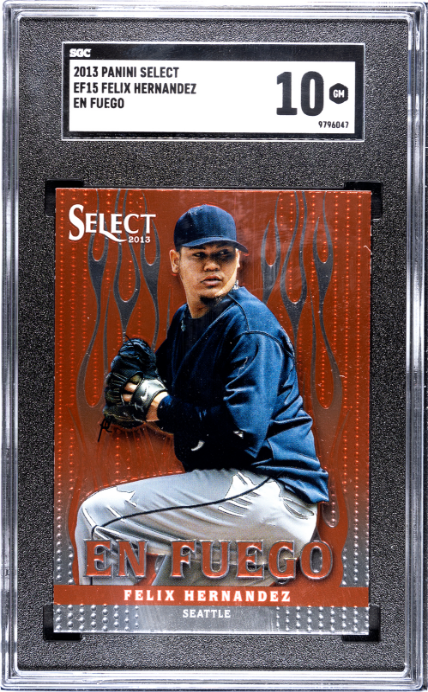 Felix Hernandez 2013 Panini Select En Fuego SGC 10