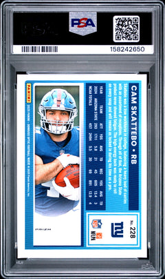 Cam Skattebo RC 2025 Donruss Optic Red Mojo Rated Rookie #228 PSA 10-2
