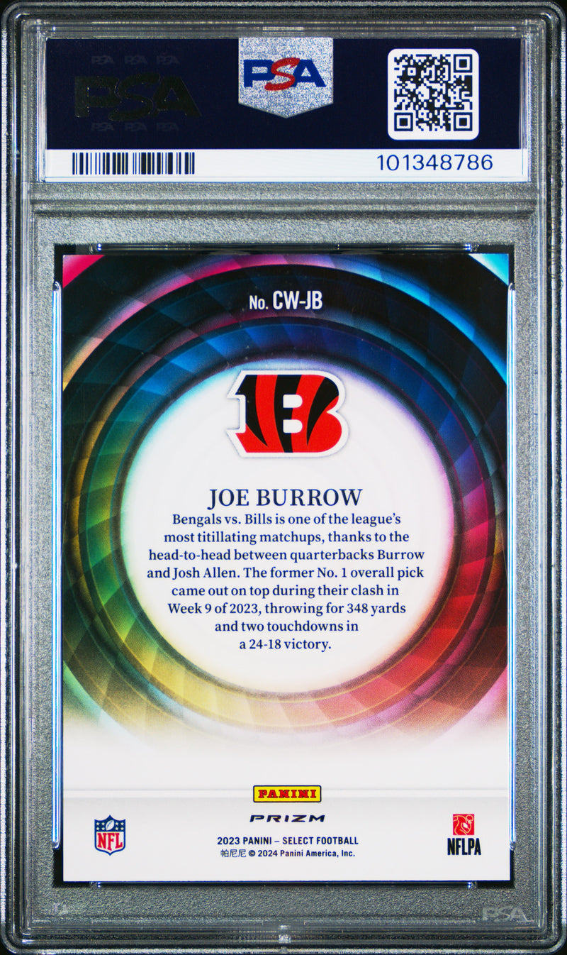 Joe Burrow 2023 Panini Select Color Wheel #CWJB PSA 10-2