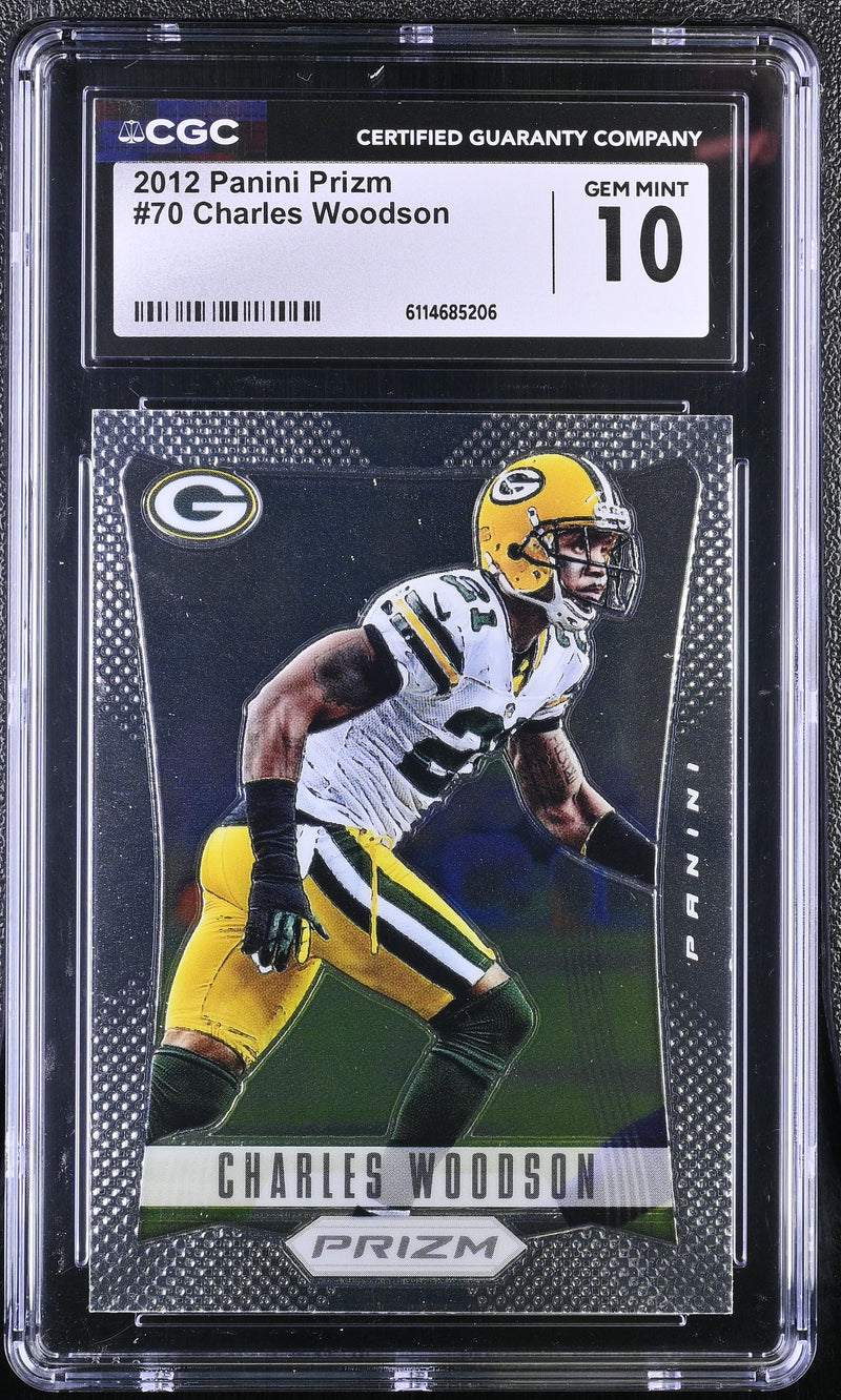 Charles Woodson 2012 Prizm #70 CGC 10-1