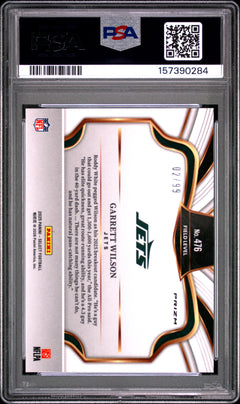 Garrett Wilson 2025 Panini Select Tri-Color Prizm 2/99 #476 PSA 10-2