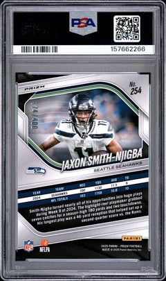 Jaxon Smith-Njigba 2025 Panini Prizm Pandora 174/400 #254 PSA 10-2