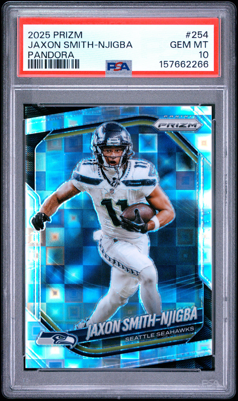 Jaxon Smith-Njigba 2025 Panini Prizm Pandora 174/400 #254 PSA 10-1