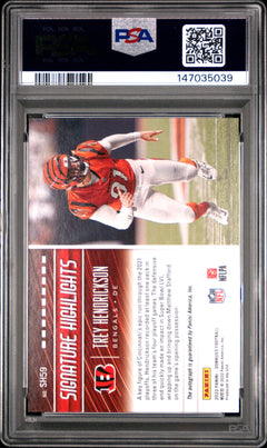 Trey Hendrickson 2023 Panini Phoenix Signature Highlights #SH59 PSA 9-2