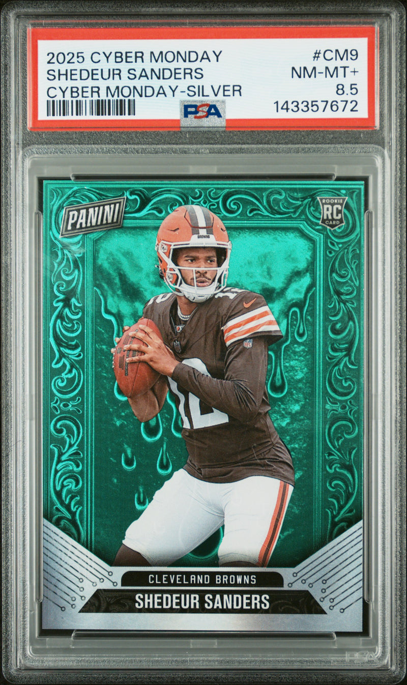 Shedeur Sanders 2025 Panini Cyber Monday-Silver 21/25 #CM9 PSA 8.5-1