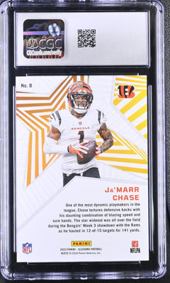 Ja'Marr Chase 2023 Illusions Shining Stars #8 CGC 10-2