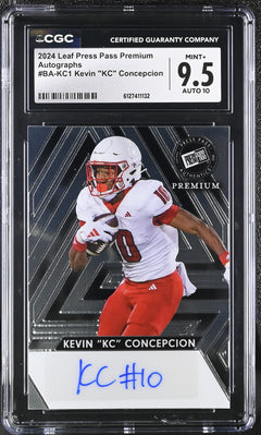 Kevin "KC" Concepcion 2024 Press Pass Premium Autographs 33/99 #BA-KC1 CGC 9.5-1