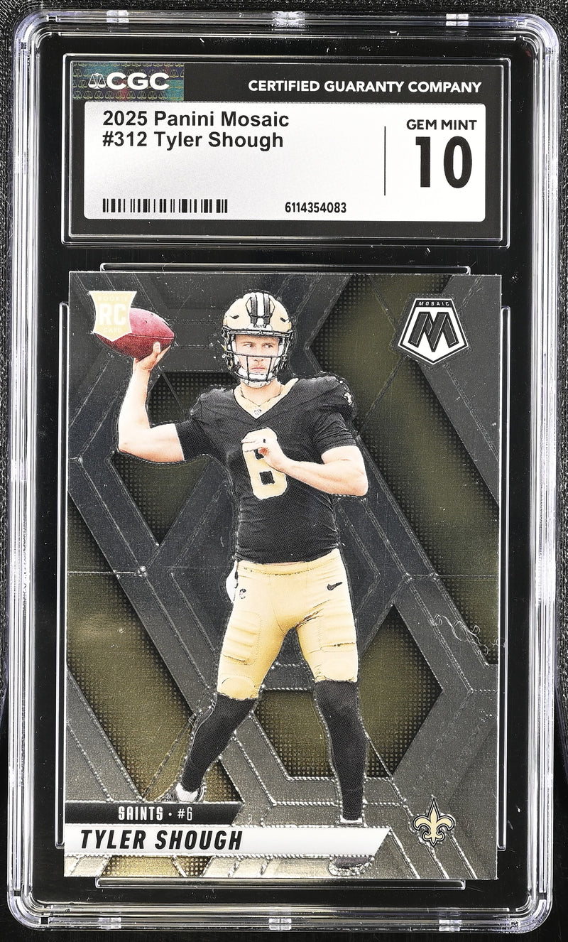 Tyler Shough 2025 Mosaic #312 CGC 10-1