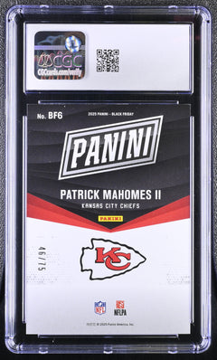 Patrick Mahomes II Red Drip 2025 Black Friday #BF6 CGC 9.5-2