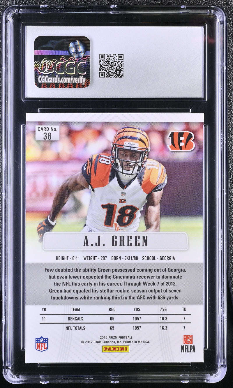 A.J. Green 2012 Prizm #38 CGC 10-2