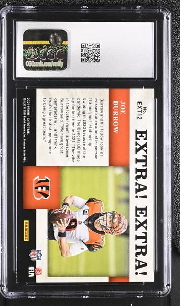 Joe Burrow Orange 2021 XR Extra! 12/49 #EXT12 CGC 9.5-2